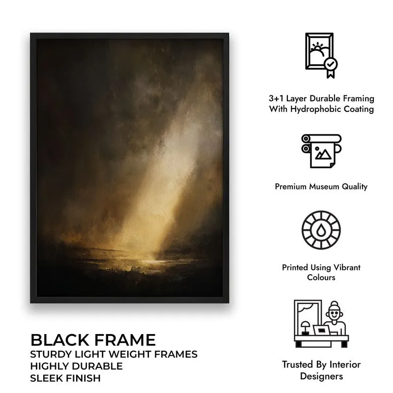 Divine Breakthrough Archival Paper Wall Painting With Black Frame media 7