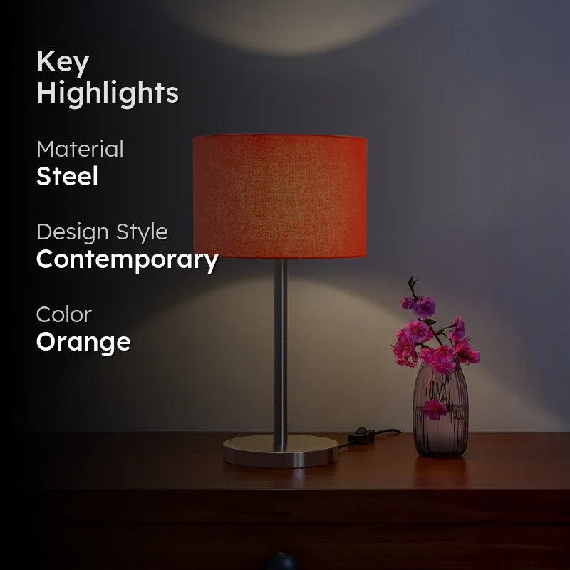 Noctra Elix Glow Metal Table Lamp - Orange media 2