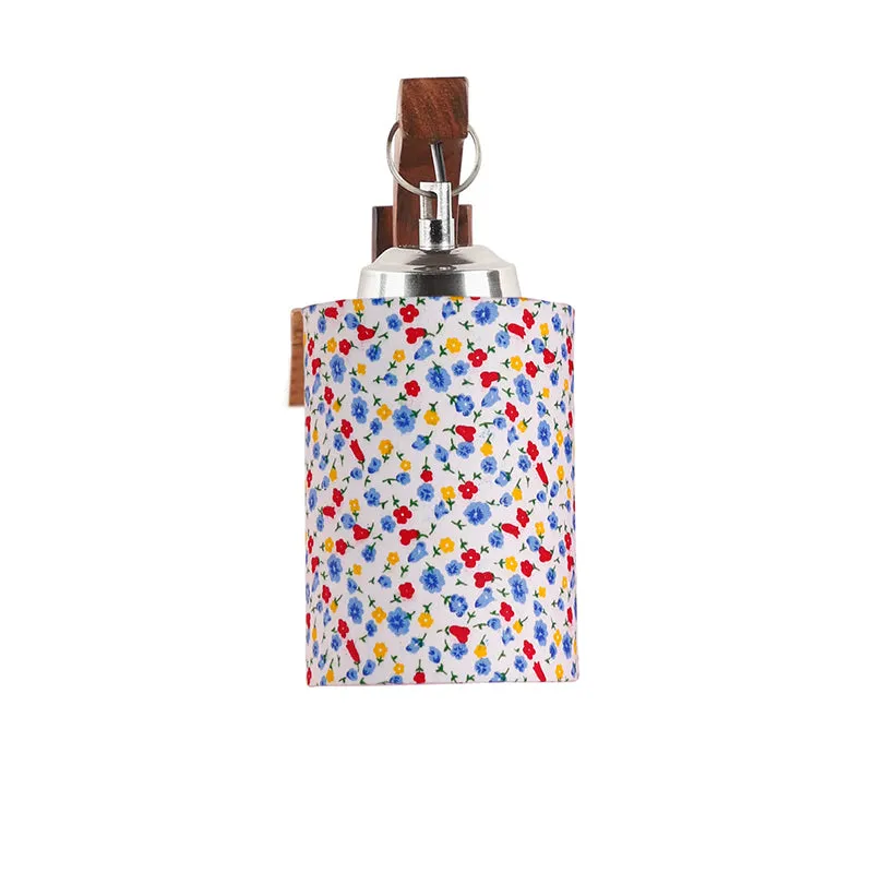 Forma Color Splash Cylindrical Fabric & Wooden Wall Lamp media 4