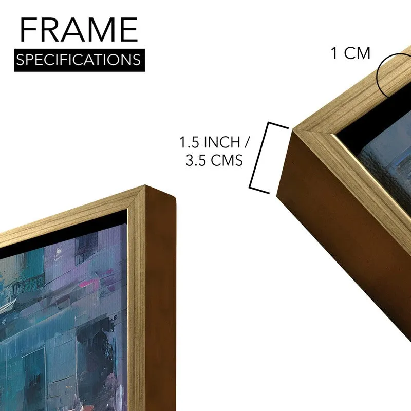 Kinetic Hue Canvas Wall Painting With Frame media 8