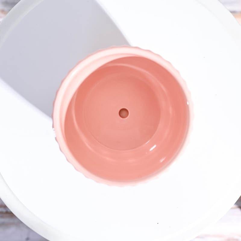 Elise Ceramic Planter - White media 5