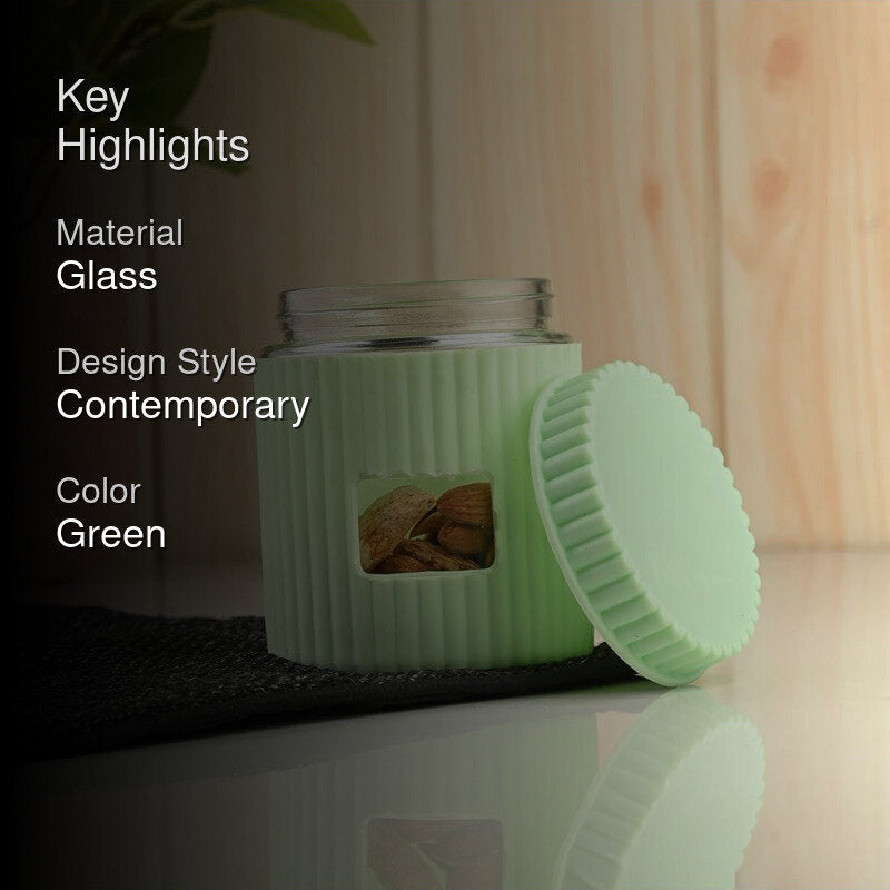 Nutty Safe Airtight Jar (Green) - 500 mL media 2