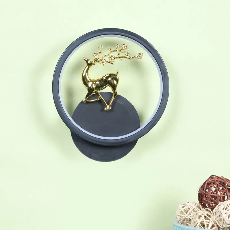 Stag Deer Iron Wall Lamp media 10