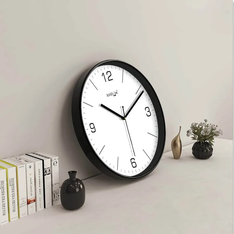 Timora Premium Silent Sweep Wall Clock - Black media 3