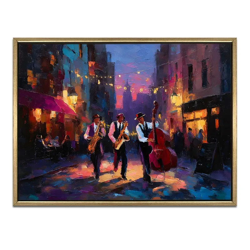Citylight Harmony Canvas Wall Painting With Frame media 3