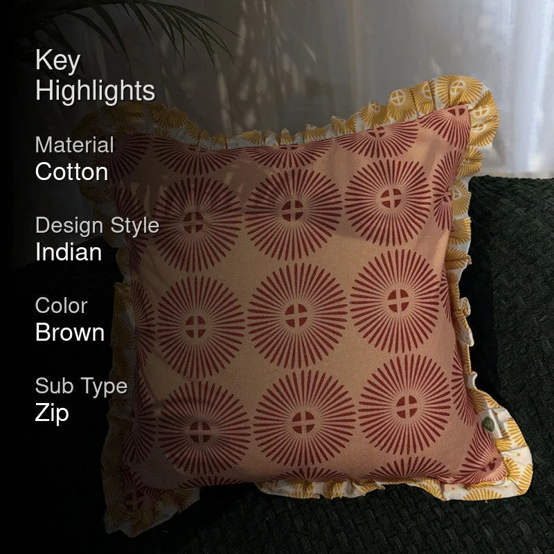 Ethnikha II Cotton Cushion Cover media 2