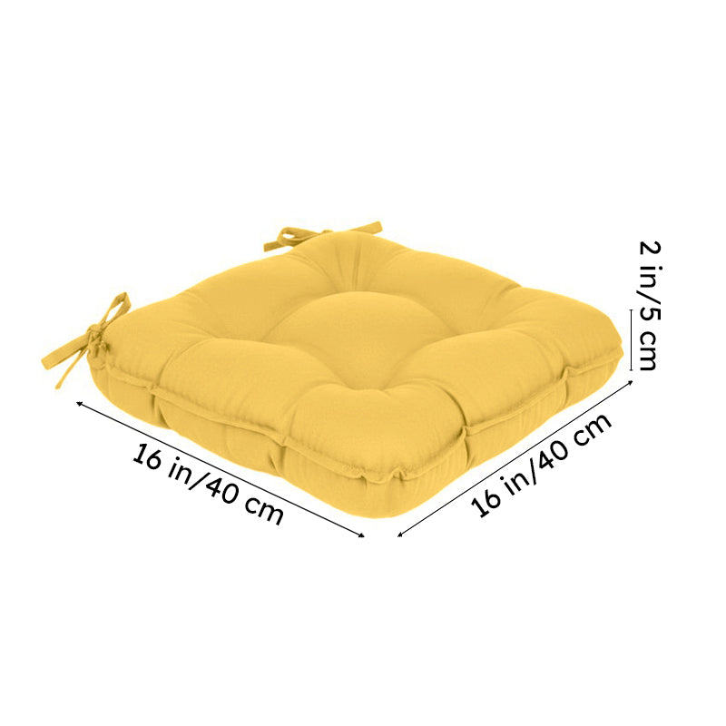 Sylvia Chair Pad (Mustard Yellow) - Set Of Two media 7