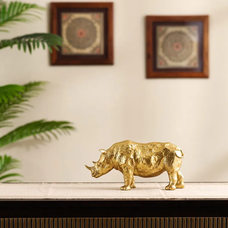 Niro Polyresin Rhino Showpiece media 6