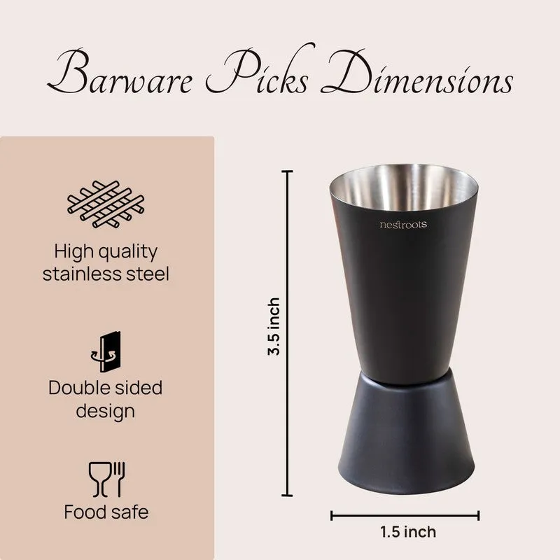Obsidian Alchemy Stainless Steel Jigger - 30 ML/60 ML media 6