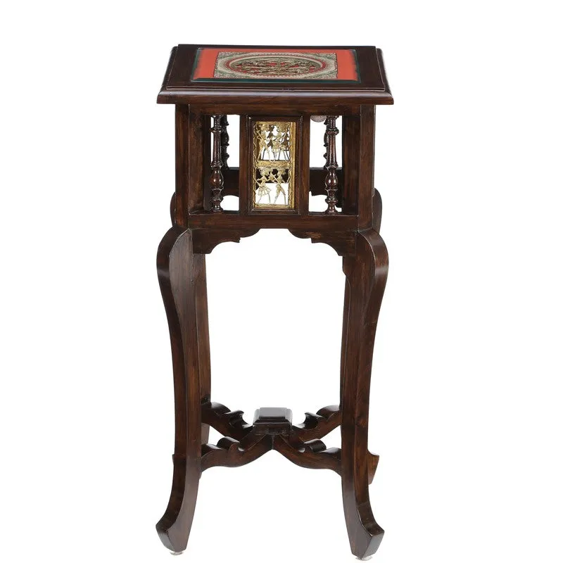 Shahi Teak Wood Side Table media 3