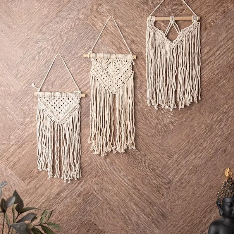 Fiona Macrame Wall Accent - Set Of Three media 1