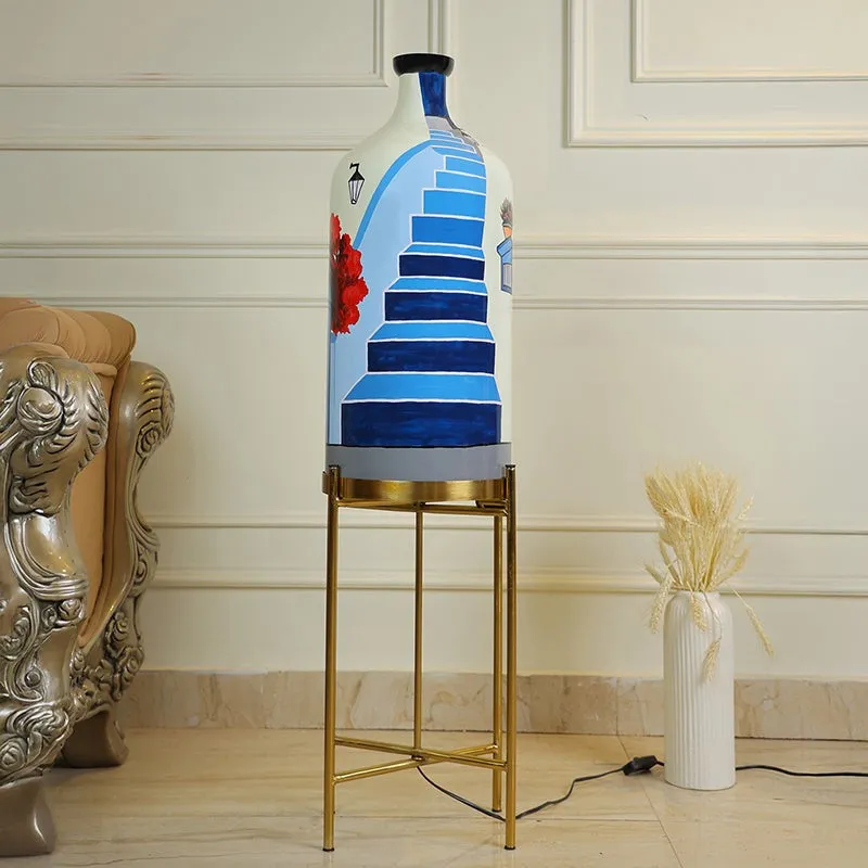 Quaint Flight Glass Floor Lamp With Stand media 4