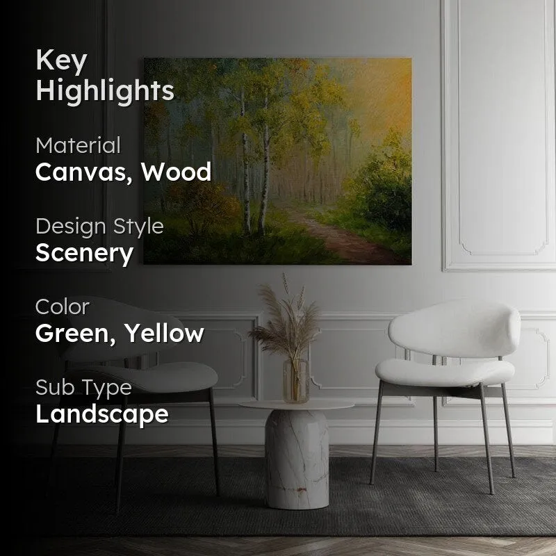 Birch Forest Painting - Maksim Gorbunov - Gallery Wrap media 2