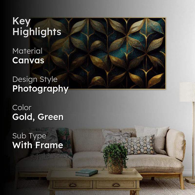 Dreamy Tropical Leaf Canvas Wall Painting media 2
