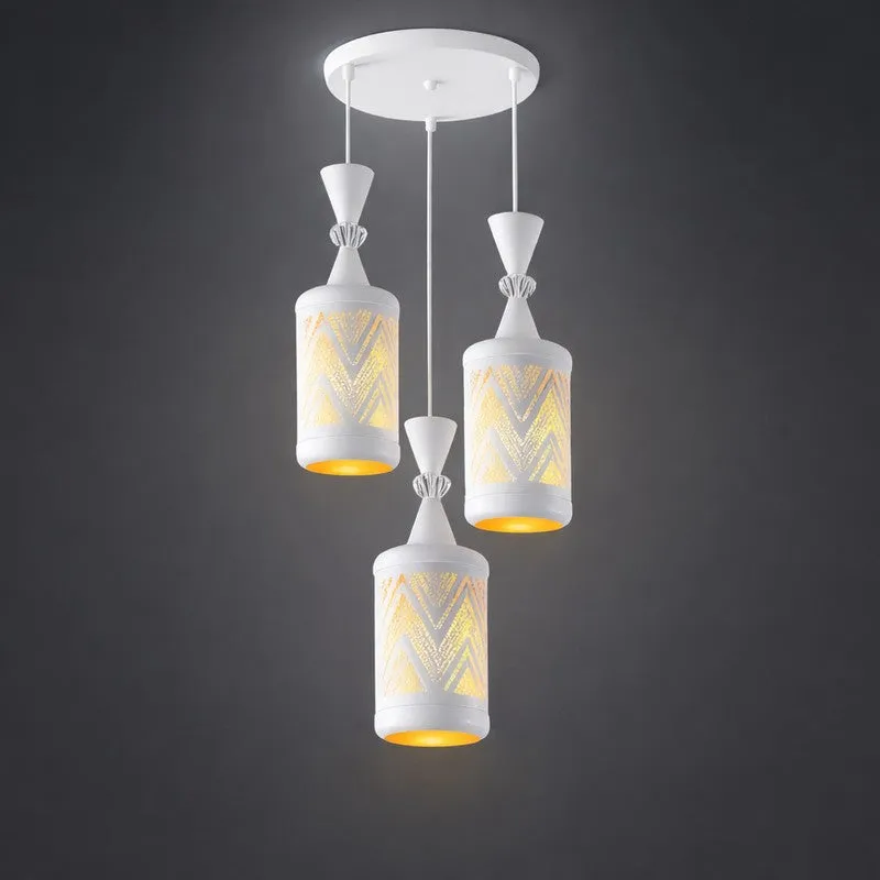 Arctic Glow Metal Cluster Ceiling Lamp media 3