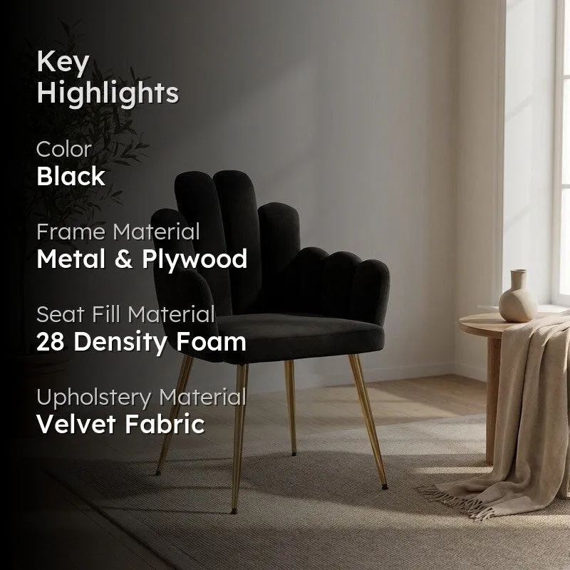 Alverra Metal Accent Chair - Black media 2