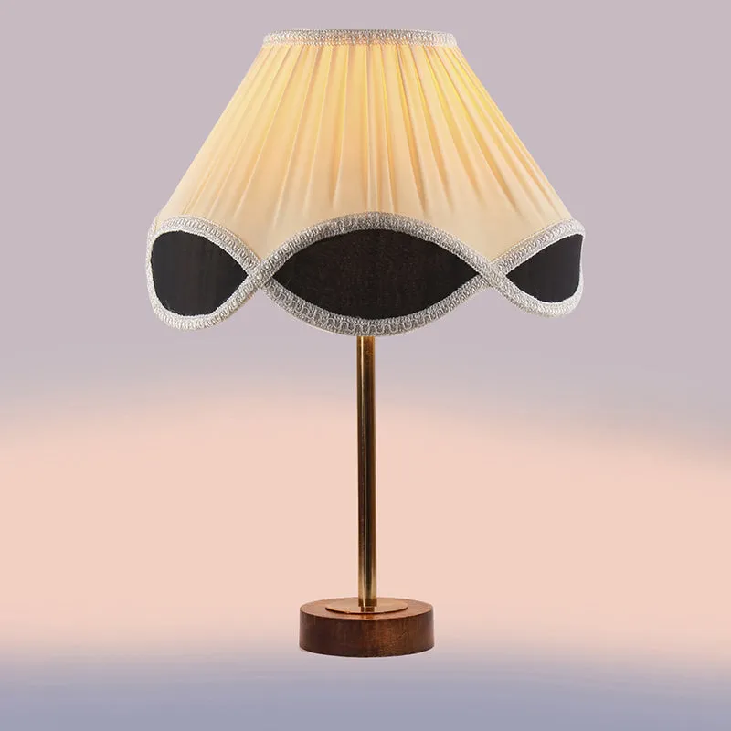 Valenica Rodin Wooden Table Lamp - White,Gold,Brown media 5