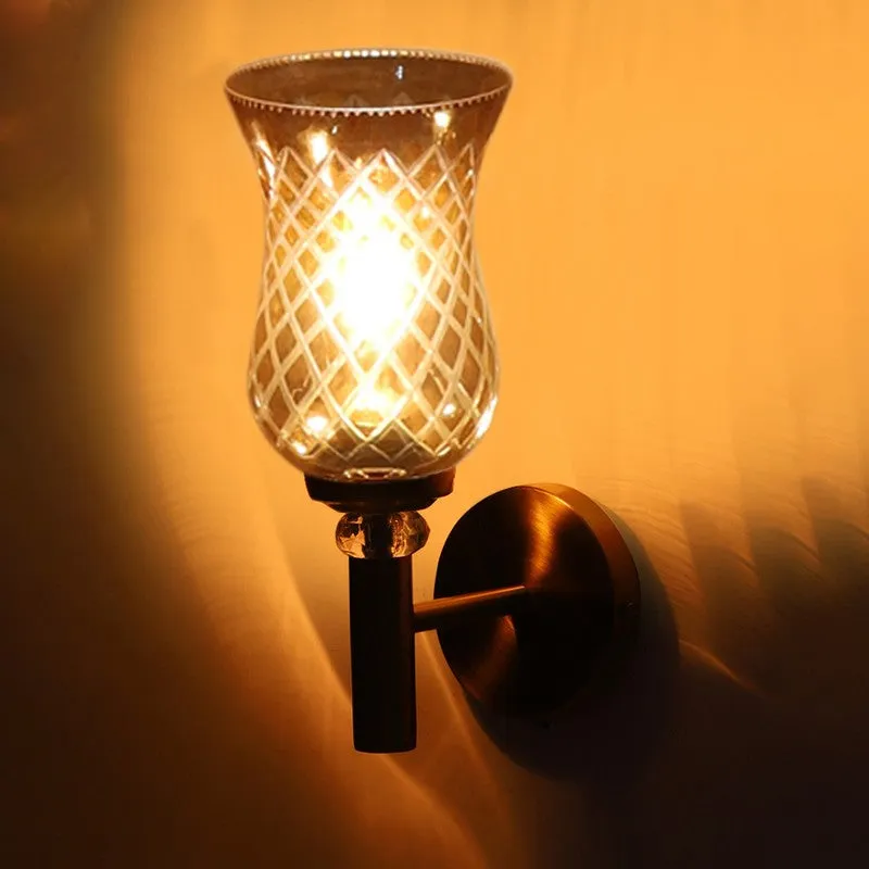 Golden Shine Glass Wall Lamp media 8