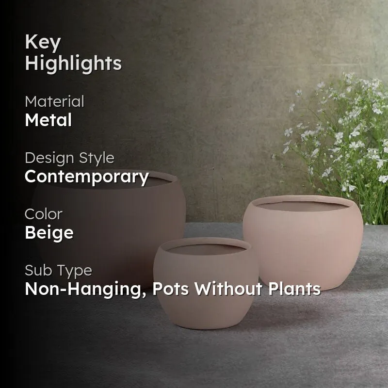 Ivera Dune Planter (Cream) - Set Of Three media 2