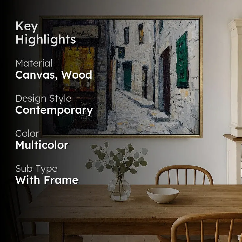 Oenophile Canvas Wall Painting With Frame media 2