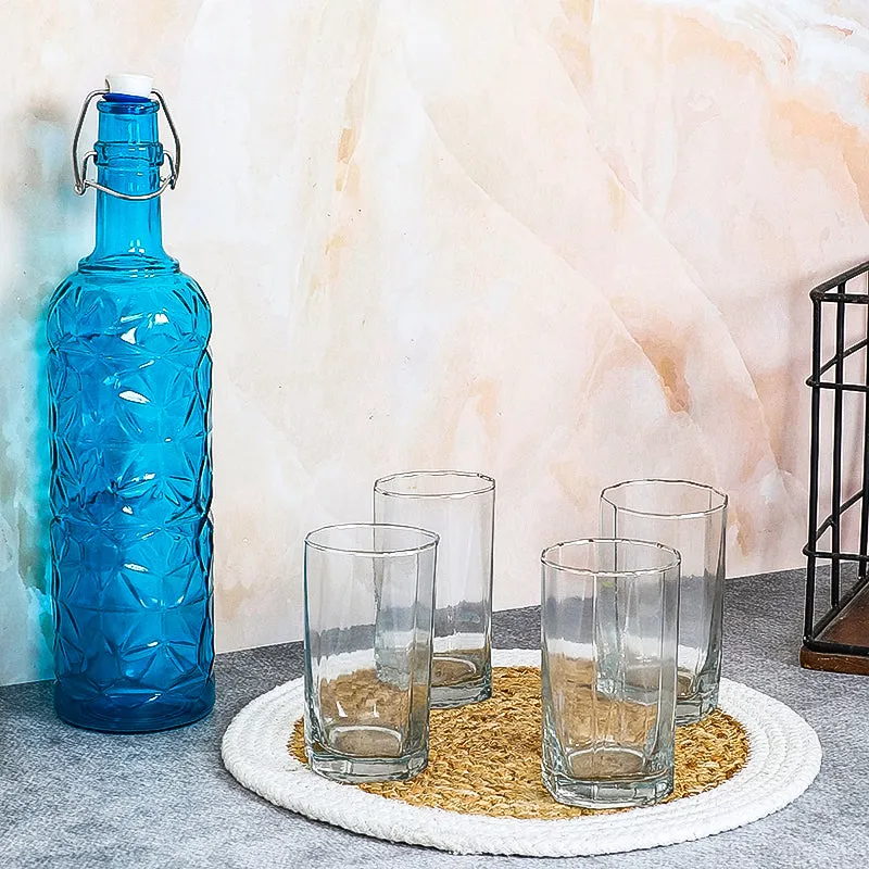 Wiley 1000 mL Water Bottle With 60 mL Glasses - Five Piece Set media 1