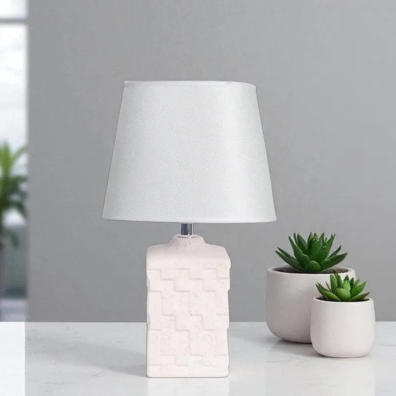 AarviDecor Loxley Classic Cotton Table Lamp - Grey media 7