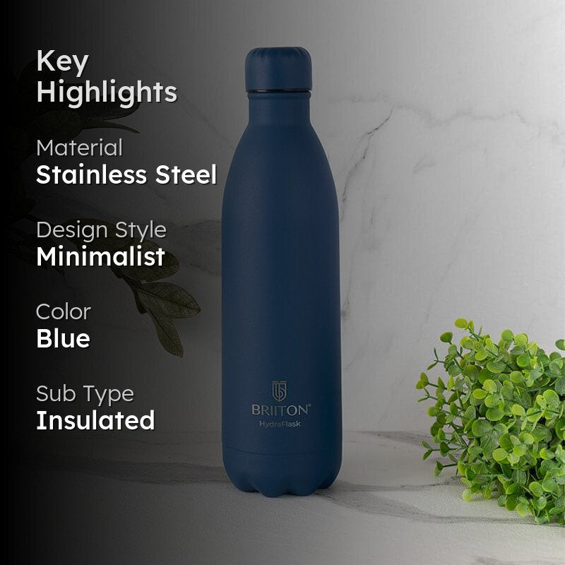 Ipnova Hot & Cold Thermos Water Bottle (Blue) - 750 mL media 2