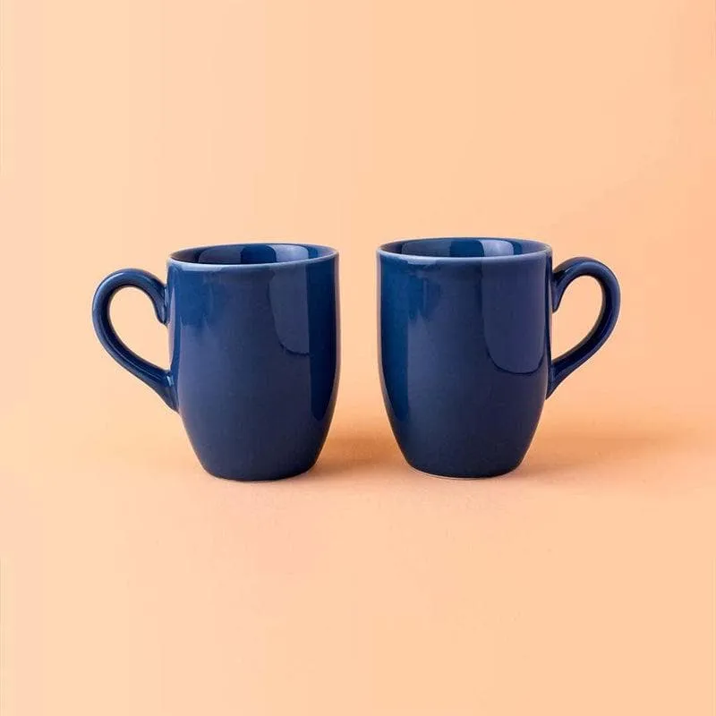 Bright Porcelain Coffee Mug (300 mL Each) - Set of Two media 1