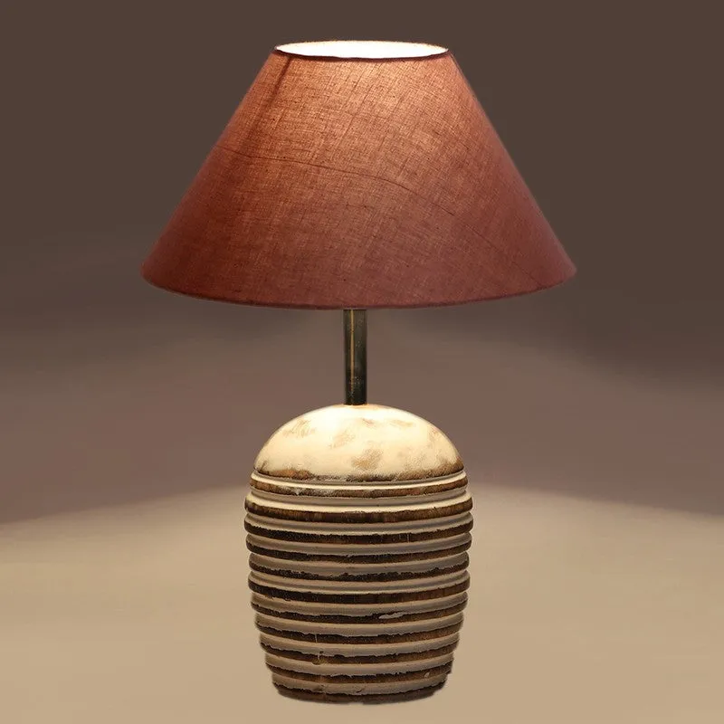Lumexa Cotton Table Lamp With Wooden Base - Grey media 7