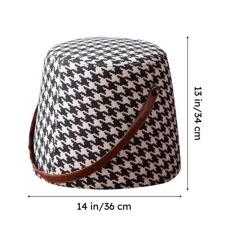 Quiet Comfort Pouffe (Black & White) - Set Of Two media 11