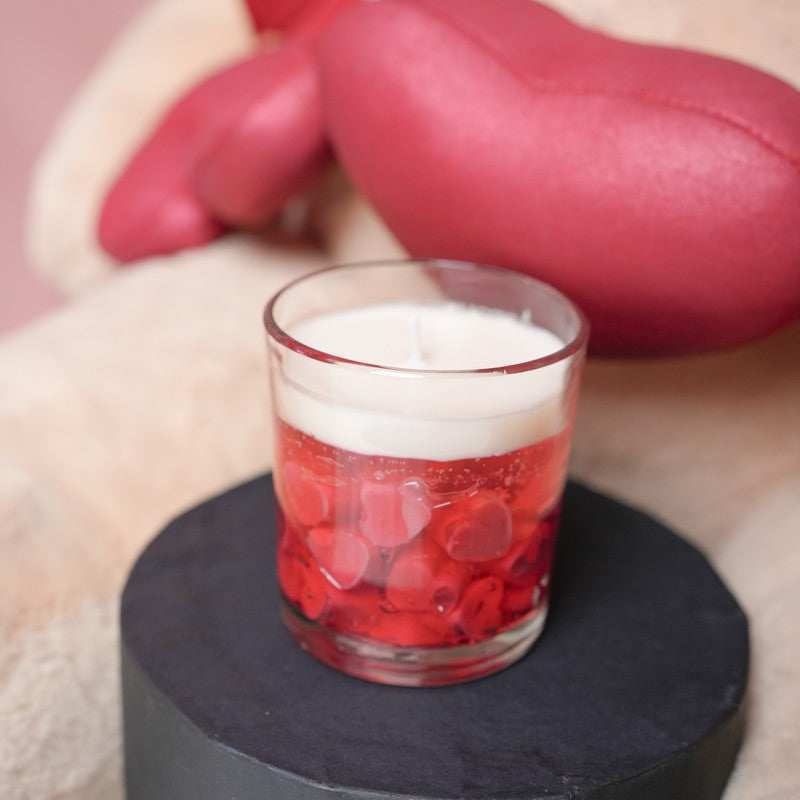 Velvet Glow Decorative Candle - Red media 7