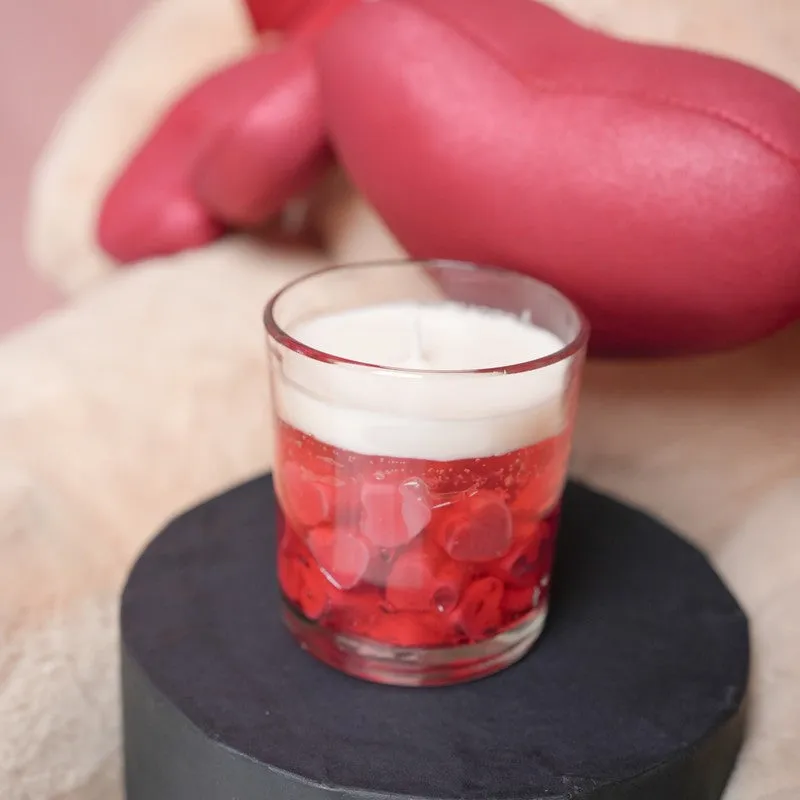 Velvet Glow Decorative Candle - Red media 7
