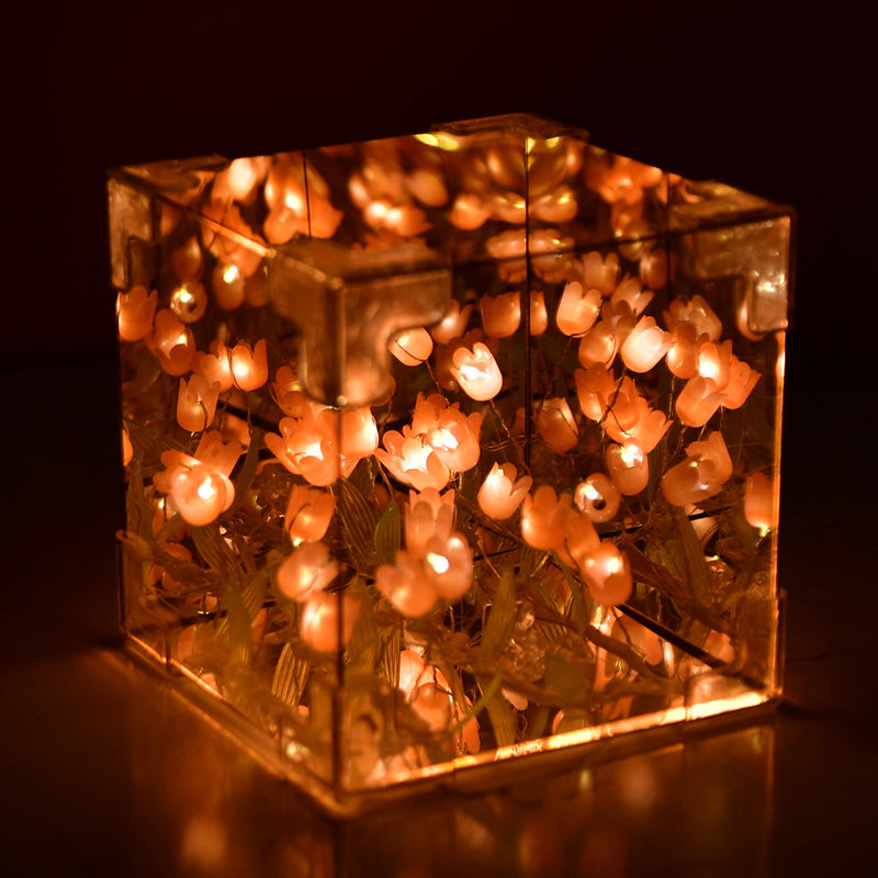 Lit Up Buds Acrylic Showpiece