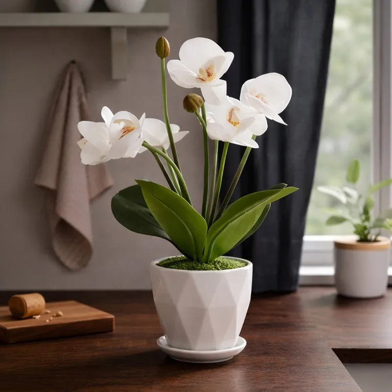 AarviDecor Elegant Bloom Silk Artificial Plants media 7