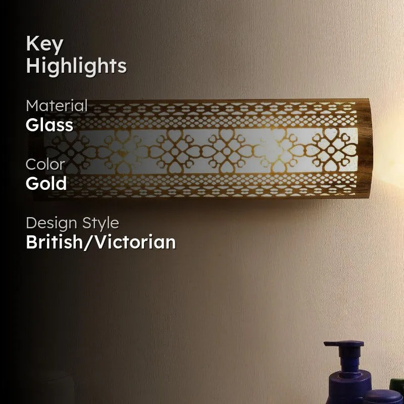 Ethnic Gleam Glass Wall Lamp media 2