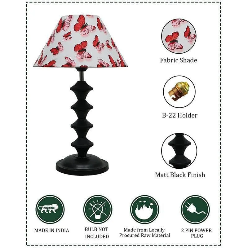 Wobble Bobble Butterfly Fabric Table Lamp - Multicolor media 7