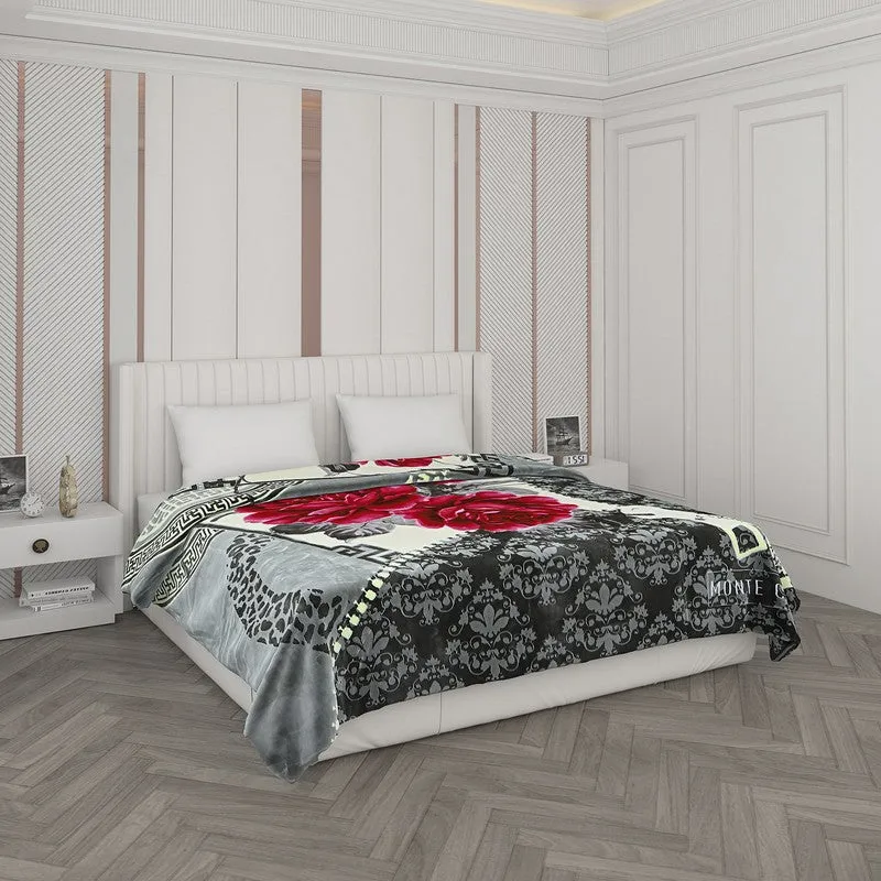 Monte Carlo Midnight Blossom Blanket - 1000 GSM media 1