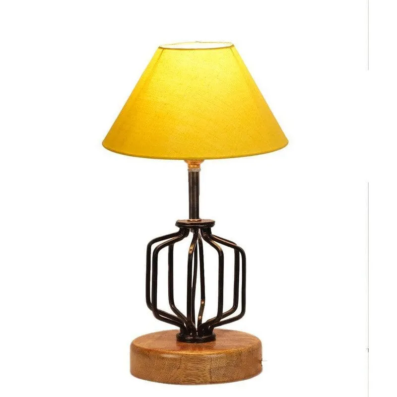 Cosmo Fabric Table Lamp - Yellow,Black media 5