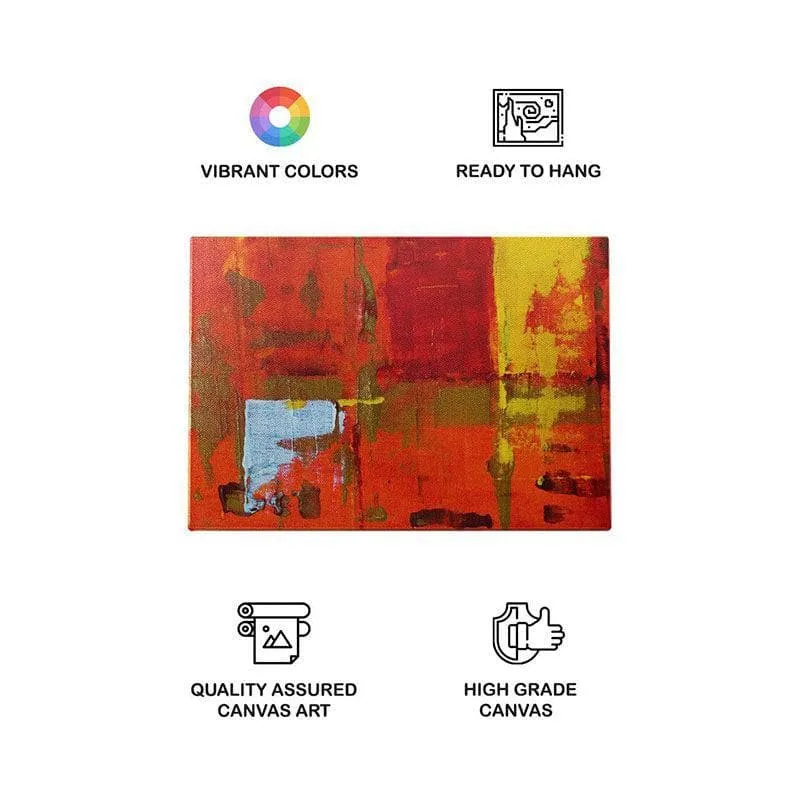 Cranberry Abstract Canvas Wall Painting - Gallery Wrap media 4