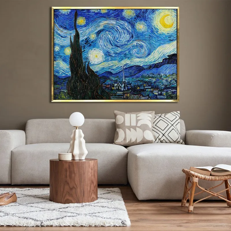 Celestial Whirl Canvas Wall Painting With Frame media 4