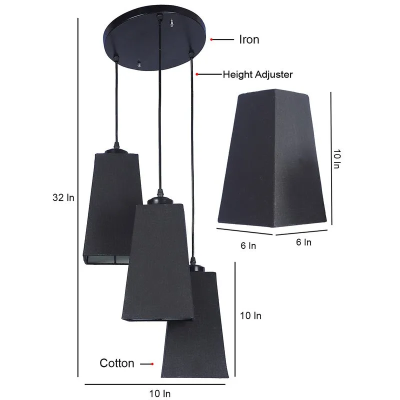 Shadowlux Triple Metal Ceiling Lamp - Black media 9