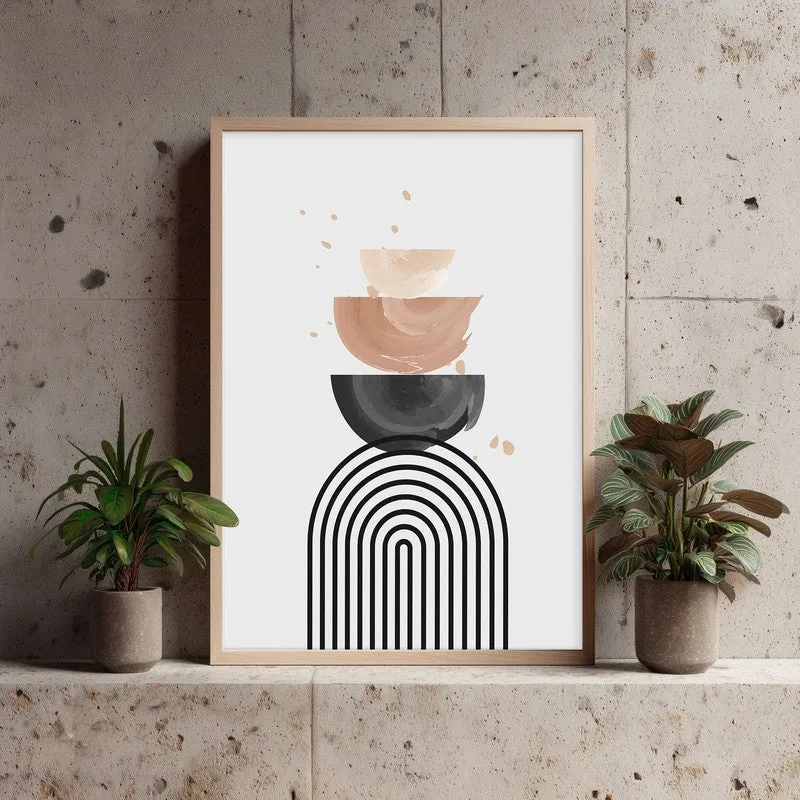Molten Dreams Archival Canvas Wall Art - Natural Brown Frame media 4