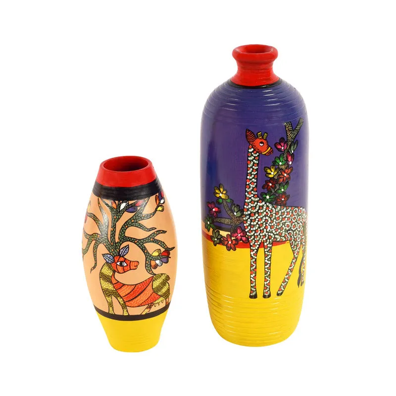 Indrasuta Terracotta Vase - Two Piece Set media 3