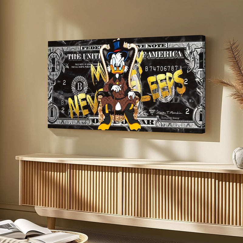 Dark Bill Graffiti Canvas Wall Art