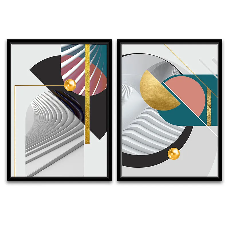 Ripples Of Abstraction I Wall Art - Set Of Two media 3