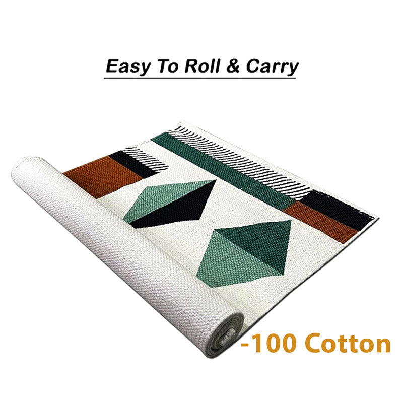 Ello Geometric Cotton Runner Rug media 4