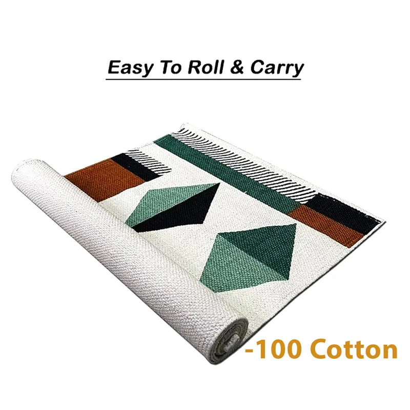 Ello Geometric Cotton Runner Rug media 4