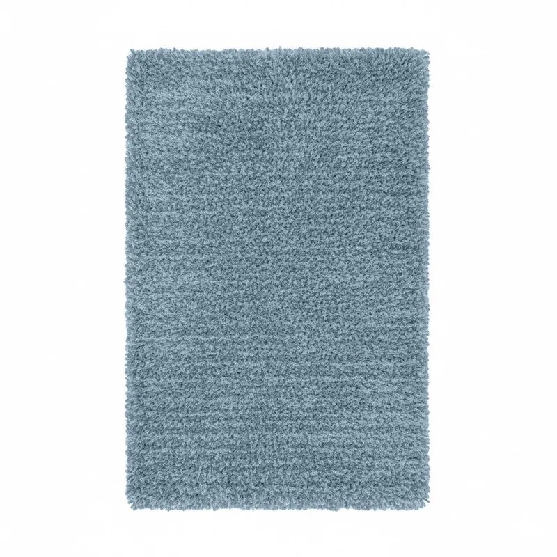 Table Tufted Woven Whisper Rug - Light Blue media 1