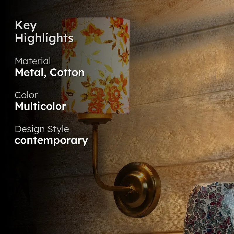 Floranira Fleur Metal Wall Lamp - White,Orange media 2