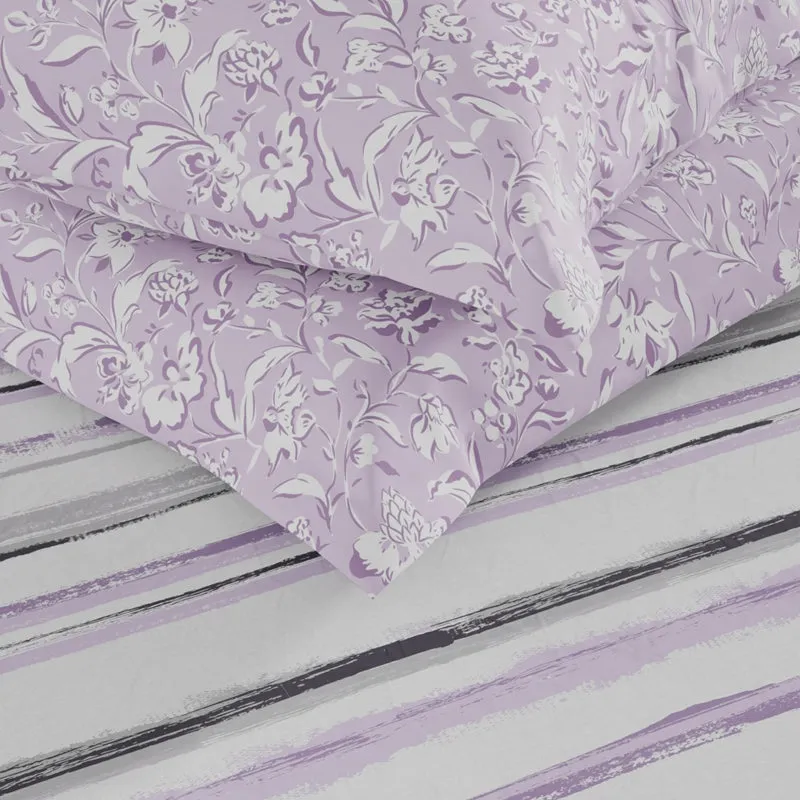 Linear Lux Fitted Microfiber Microfiber Bedsheet - 135 GSM media 5